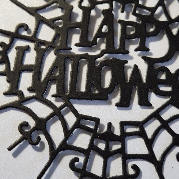 #303 Happy Halloween with Spider Web Die Cardmaking Scrapbooking - Picture 4 of 6